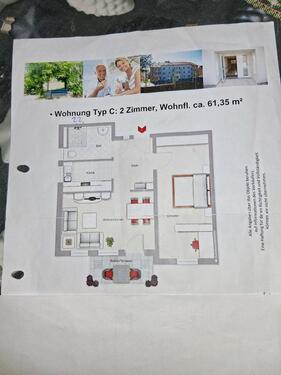 Foto - 2- Zimmer Erdgeschoß, Seniorenwohnung, barrierefrei