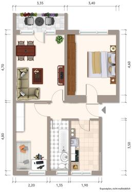 Foto - Etagenwohnung in Ronneburg zur Miete