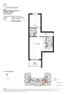 Foto - 2 Zimmer Etagenwohnung zur Miete in Norderstedt
