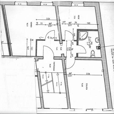 Foto - 2-Raum Wohnung, zentral, 425 € Nettokaltmiete 550 € warm