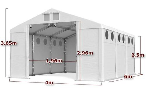 Foto - Ganzjähriges Lagerzelt 4x6x2,5 mit Belichtung Carport Garagenzelt