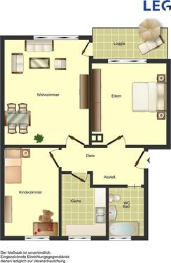 Foto - 3 Zimmer Etagenwohnung zur Miete in Bad Driburg