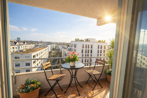 Foto - von privat: Sonnige 2-Zi.-Whg im 7. OG mit Balkon & Weitblick