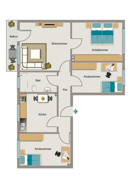 Foto - 4.5 Zimmer Etagenwohnung zur Miete in Marl