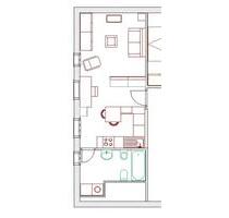 1 Apartement, nett möbliert, große Küche, Bad, Waschmaschine - Berkheim