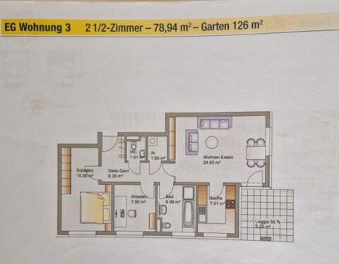 Foto - 2.5 Zimmer Erdgeschoßwohnung zum Kaufen in Augsburg