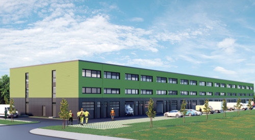 Foto - Moderne Gewerbehallen mit Büro Lahr Schwarzwald - A5