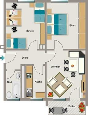 Foto - 3.5 Zimmer Etagenwohnung zur Miete in Essen