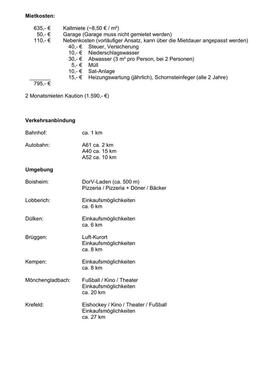 Foto - 2 Zimmer Dachgeschoßwohnung zur Miete in Viersen