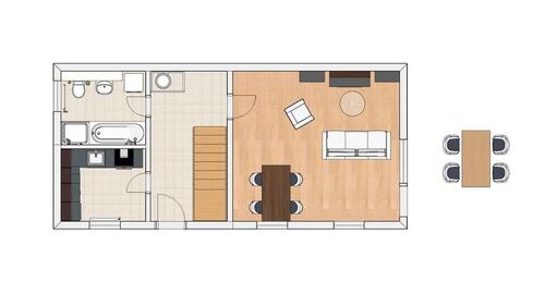 Foto - Wohnung Haus 105m² zur Miete - 950,00&nbsp;EUR Kaltmiete, ca.&nbsp; 105,00&nbsp;m&sup2;