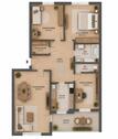 Foto - Helle 4 Zimmerwohnung mit Loggia ins Grüne 114 qm provisionsfrei