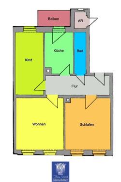 Foto - 3 Zimmer Etagenwohnung zur Miete in Döbeln