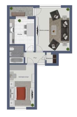 Foto - Mietwohnung 2 Zimmer in WI-Klarenthal (wird derzeit saniert)