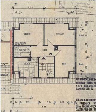 Foto - 3 Zimmer Dachgeschoßwohnung zum Kaufen in Neckargemünd
