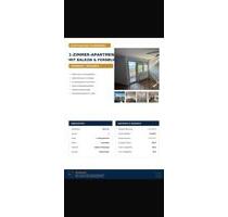 1 Zimmer Wohnung zum Verkaufen mit Balkon - Nürnberg Gibitzenhof