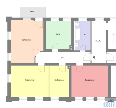 Foto - Etagenwohnung zur Miete in Zittau