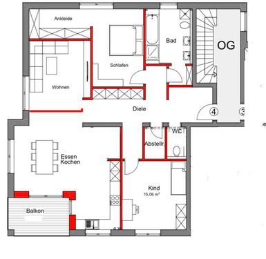 Foto - Moderne, energieerfiziente 4-Zimmer Wohnung Zentral ruhig BLK