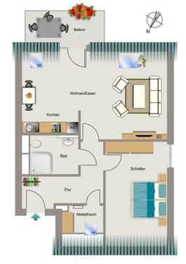 Foto - 2 Zimmer Etagenwohnung zur Miete in Dortmund