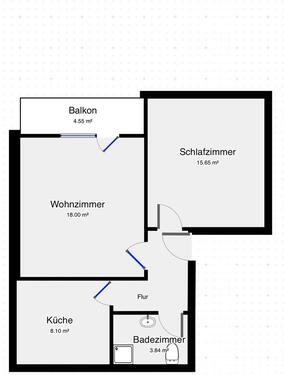 Foto - 2-Zimmer-Wohnung zu vermieten - 560,00 EUR Kaltmiete,
