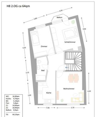 Foto - Etagenwohnung in Linz am Rhein zur Miete