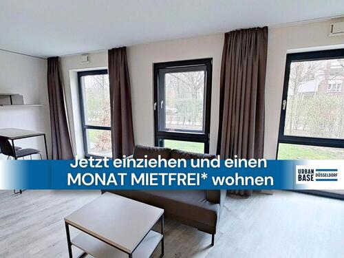 Foto - URBAN BASE: Vollmöbliertes 1-Zimmer-Large-Apartment mit EBK, TERRASSE, ALL-IN-MIETE, UVM. am Rheinufer