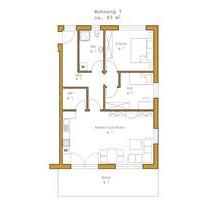 Helle 3-Zimmer Wohnung (1. OG) – BJ2020 – Obernzenn