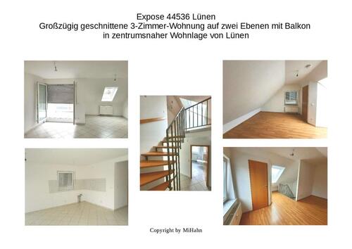 Foto - Großzügig geschnittene 3-Zimmer-Wohnung, zwei Ebenen, Balkon