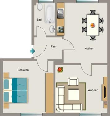 Foto - 3.5 Zimmer Etagenwohnung zur Miete in Werne
