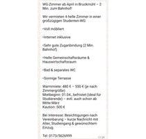 WG Zimmer neu zu vermieten - 500,00&nbsp;EUR Kaltmiete, ca.&nbsp; 125,00&nbsp;m&sup2; in Bruckmühl (PLZ: 83052)
