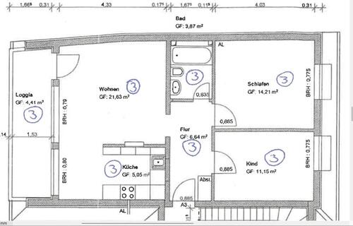 Foto - 3.5 Zimmer Etagenwohnung zur Miete in Bochum