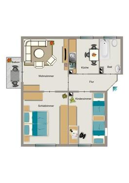 Foto - 3.5 Zimmer Erdgeschoßwohnung zur Miete in Dortmund