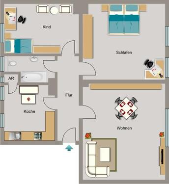 Foto - 3.5 Zimmer Etagenwohnung zur Miete in Gelsenkirchen