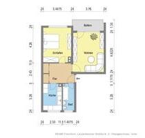 Sanierte 2 Zimmerwohnung mit Balkon und Tageslichtbad - Frankfurt am Main Fechenheim