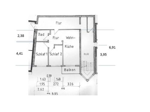 Foto - 3 ZKB 58qm Attendorn-Helden SP - 470,00 EUR Kaltmiete, ca.  58,00 m²