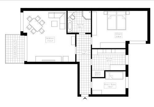 Foto - 3 Zimmer Hochparterre in Bielefeld