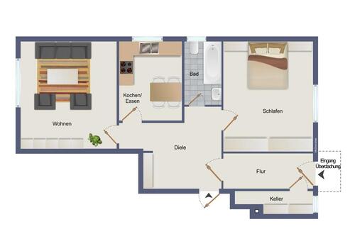 Foto - 2 Zimmer Etagenwohnung zur Miete in Geisingen