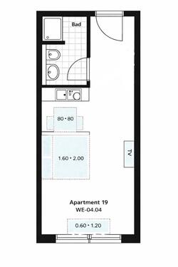 Foto - Furnished quite studio apartment Zülpicher Barbarossaplatz