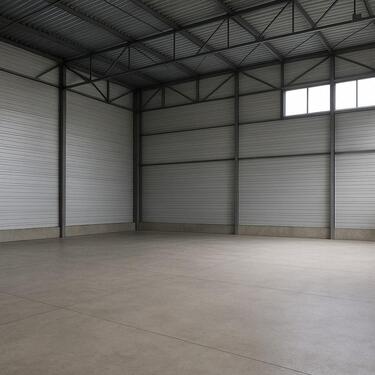 Foto - Trockener Boot Wohnmobil Oldtimer Stellplatz in großer Halle