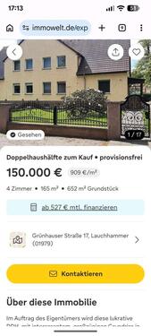 Foto - Halbhaus Haus - 150.000,00&nbsp;EUR Kaufpreis, ca.&nbsp; 165,00&nbsp;m&sup2;