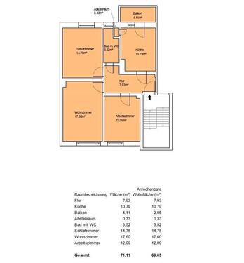 Foto - 3 Zimmer Etagenwohnung zur Miete in Hannover