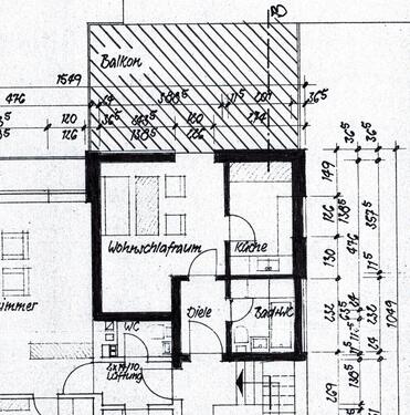 Foto - 1-Zimmerwohnung in zentraler Lage mit großen Balkon in Eckersdorf