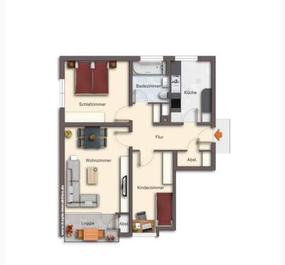 Foto - Schöne sanierte 3.Zimmerwohnung inklusive TG und schönen Balkon