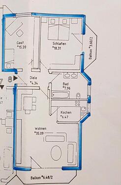 Foto - 3,5-Zimmer-Wohnung mit zwei Balkone in Kirchdorf an der Iller