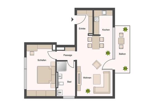 Foto - 2 Zimmer Etagenwohnung in Machern