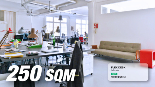 Foto - Desks in a light flooded coworking space - Kreuzberg - All-in-Miete