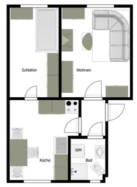 Foto - 2 Zimmer Etagenwohnung in Naumburg (Saale)