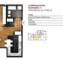 Großzügige 2-Zimmer-Denkmalwohnung mit Stellplatz - ab Dezember - Villingen-Schwenningen