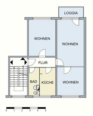 Foto - Etagenwohnung in Neubrandenburg zur Miete