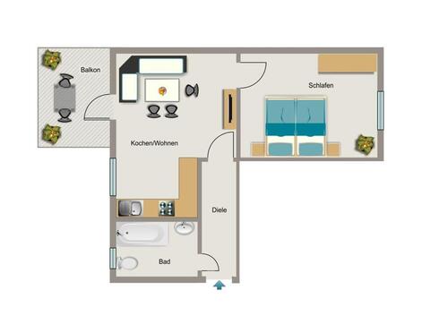 Foto - 2.5 Zimmer Etagenwohnung zur Miete in Bochum