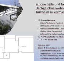 Lichtdurchflutete 2 Zimmer-Wohnung mit Balkon und Einbauküche in Türkheim